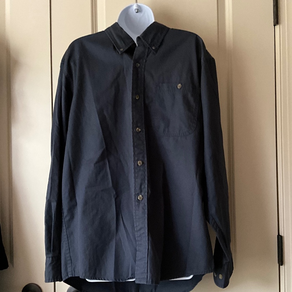 RedHead Mens Button Down Navy Shirt size Medium - Picture 1 of 8